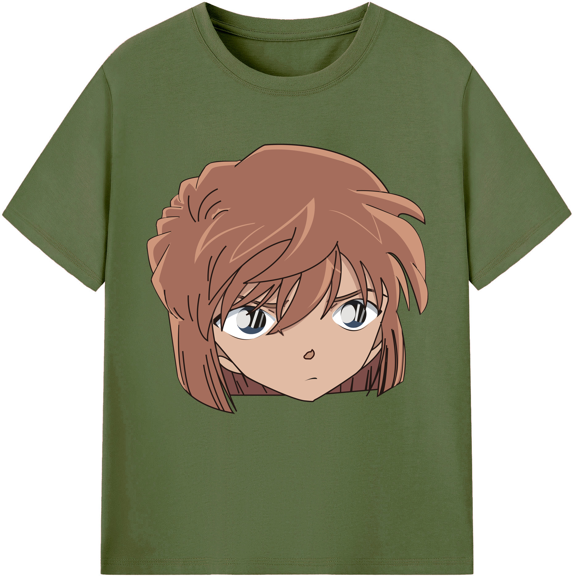 （画像用） 名探偵コナン 灰原 哀 はいばら あい Detective Conan Anita Hailey、Vi Graythorn Haibara Ai 綿100％半袖Tシャツ（フロントプリント）